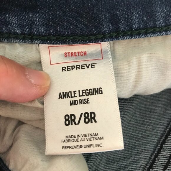 Express Repreve Mid Rise Ankle Legging - Picture 8 of 8